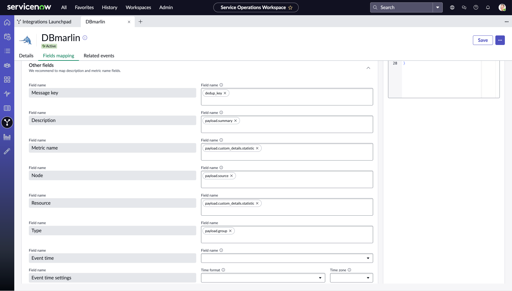 ServiceNow Custom Connector (Map Other fields)